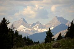 05 Mount Selkirk and Catlin Peak Close Up From Sunshine Meadows On Hike To Mount Assiniboine